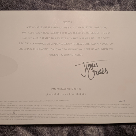 Morphe x James Charles Artistry Palette - Picture 2 of 5
